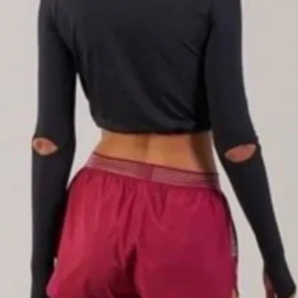 Gymshark Drawstring Crop Top Black Size Medium - image 2